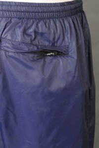 U375 online ordering line mountain sports shorts supply sweat long-distance running net color invisible zipper back pocket sports pants specialty store dark blue 100% polyester detail view-1